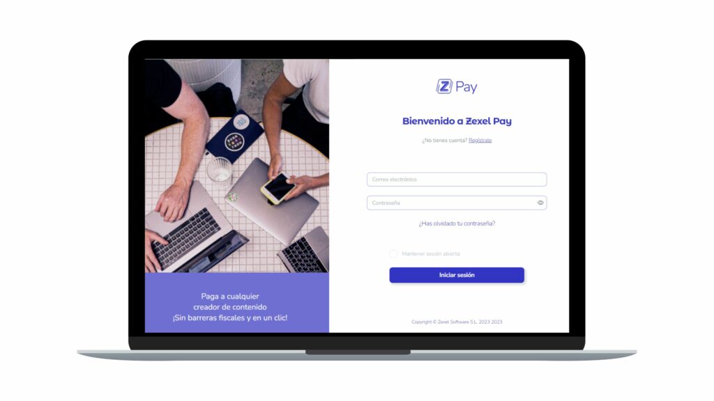 Registro en Zexel Pay: Paga a cualquier creador de contenido